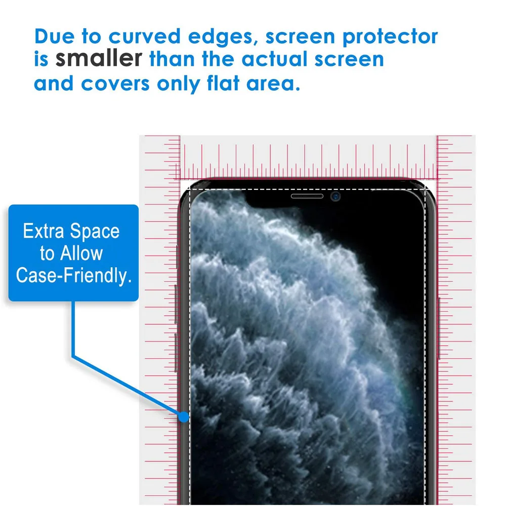 Пленка из закаленного стекла для Apple iPhone 11 Pro Max X XS XR XS Max полная 3D изогнутая Защитная пленка для телефона Verre Coque аксессуары