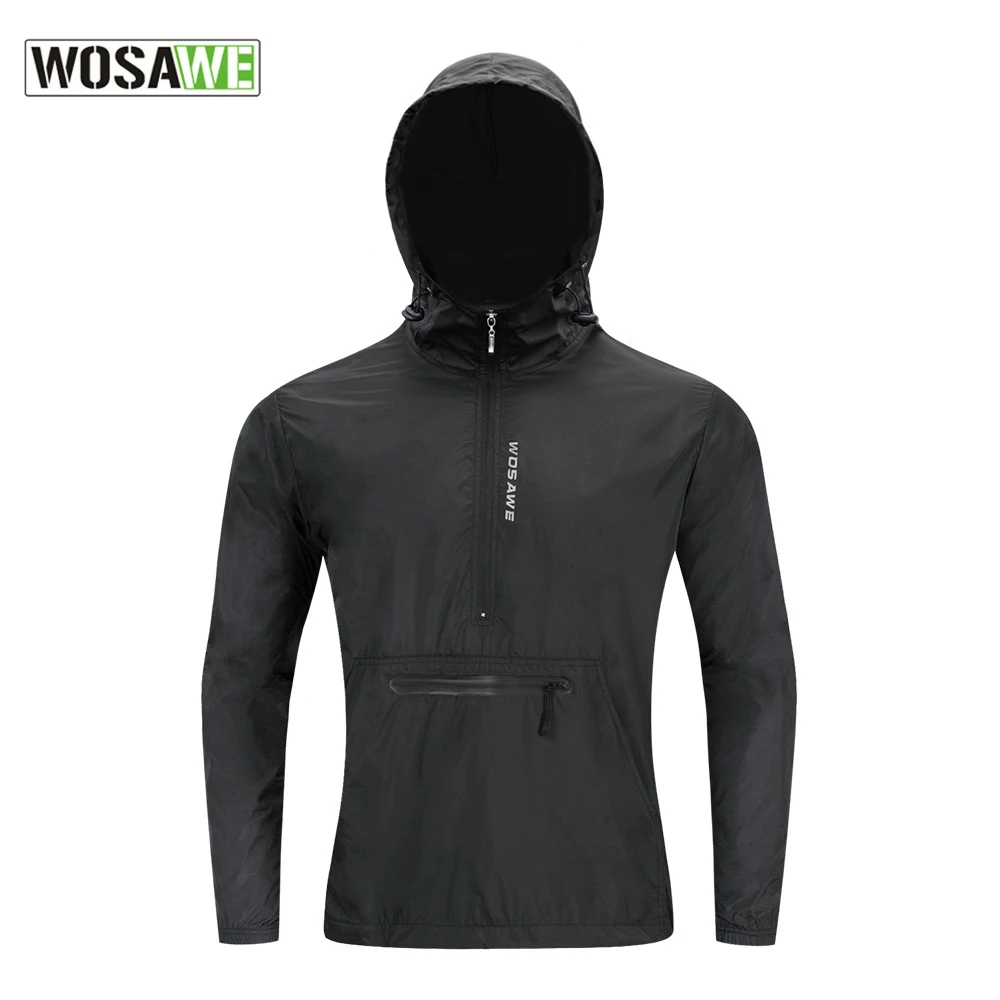 

WOSAWE Mountain Bike Windbreaker Waterproof Reflective Cycling Jackets Men Jersey Running Windbreakers Cycling Jersey