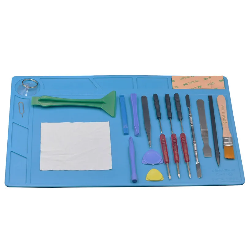

23x34cm Heat-resistant Soldering Mat Silicone Heat Gun BGA Soldering Station Insulation Pad Insulator Pad Maintenance Platform