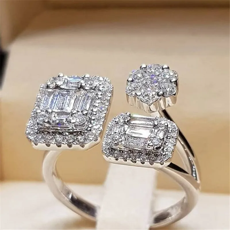 Женские свадебные кольца choucong обручальные из стерлингового серебра 925 пробы с