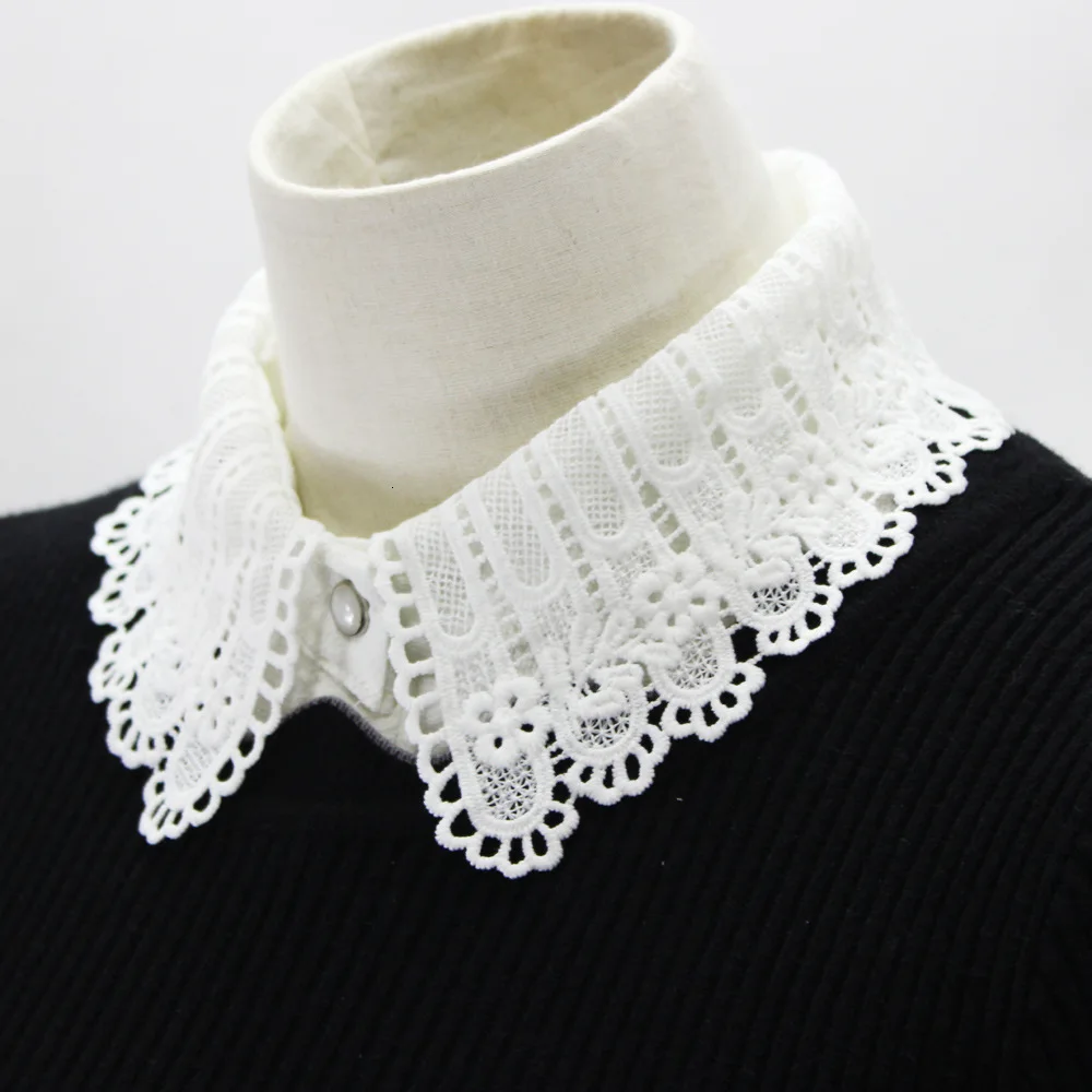 Женская шифоновая рубашка с вырезами Поддельный Воротник украшением Dickie новинка