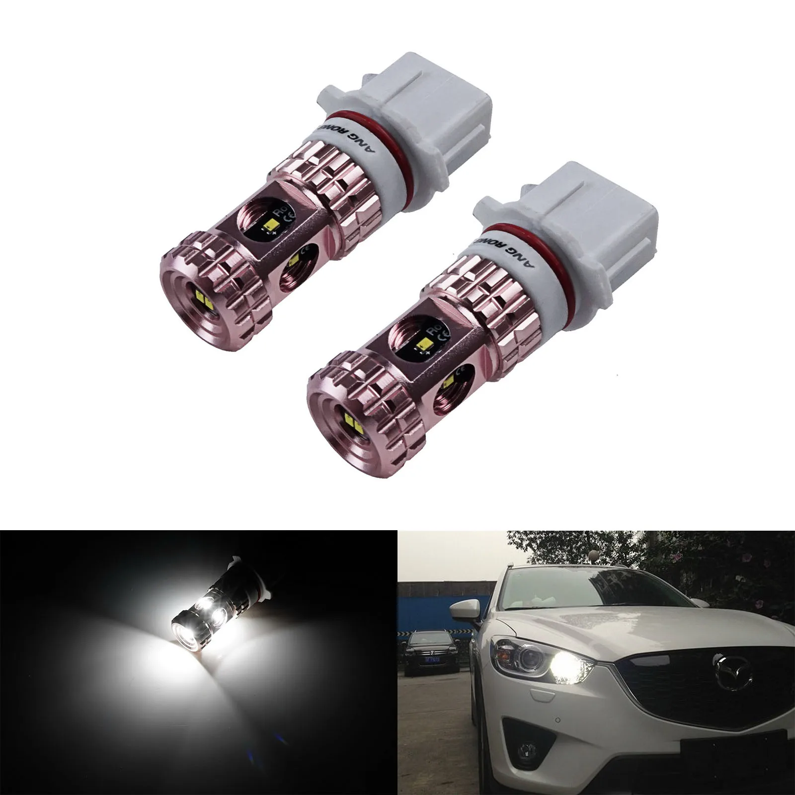 

ANGRONG 2x P13W PSX26W LED Side Fog Daytime Running Light DRL For Audi A4 B8 Peugeot 508