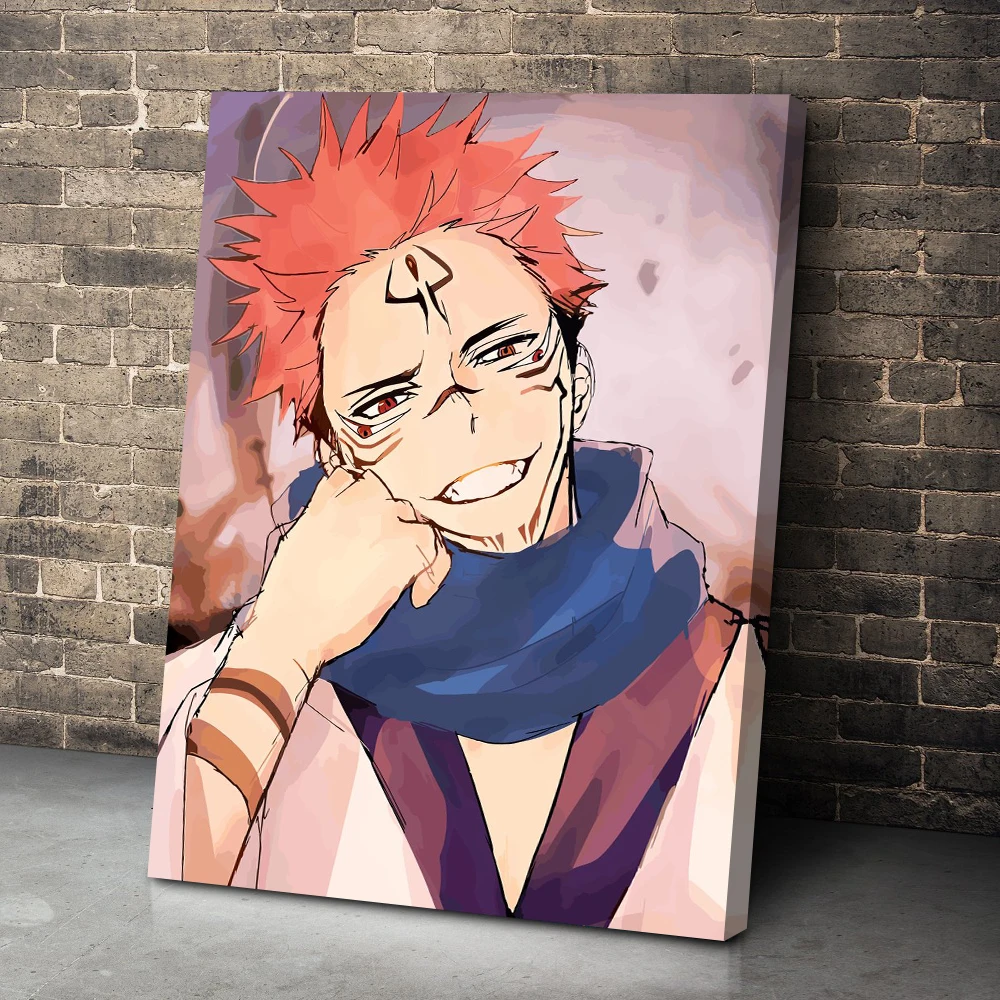 

Jujutsu Kaisen Anime Home Decor Poster Japan Wall Art Style Canvas Prints Painting Pictures For Living Room Modular Framework