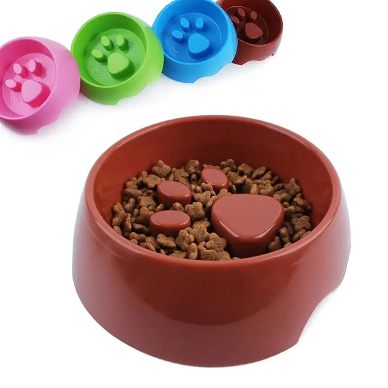 

1 Piece Pet Cat Bowl Creative Footprint Design Kitten Puppy Slow Eating Feeding Bowl Cat Food Water Feeder Pet Cats Accessories