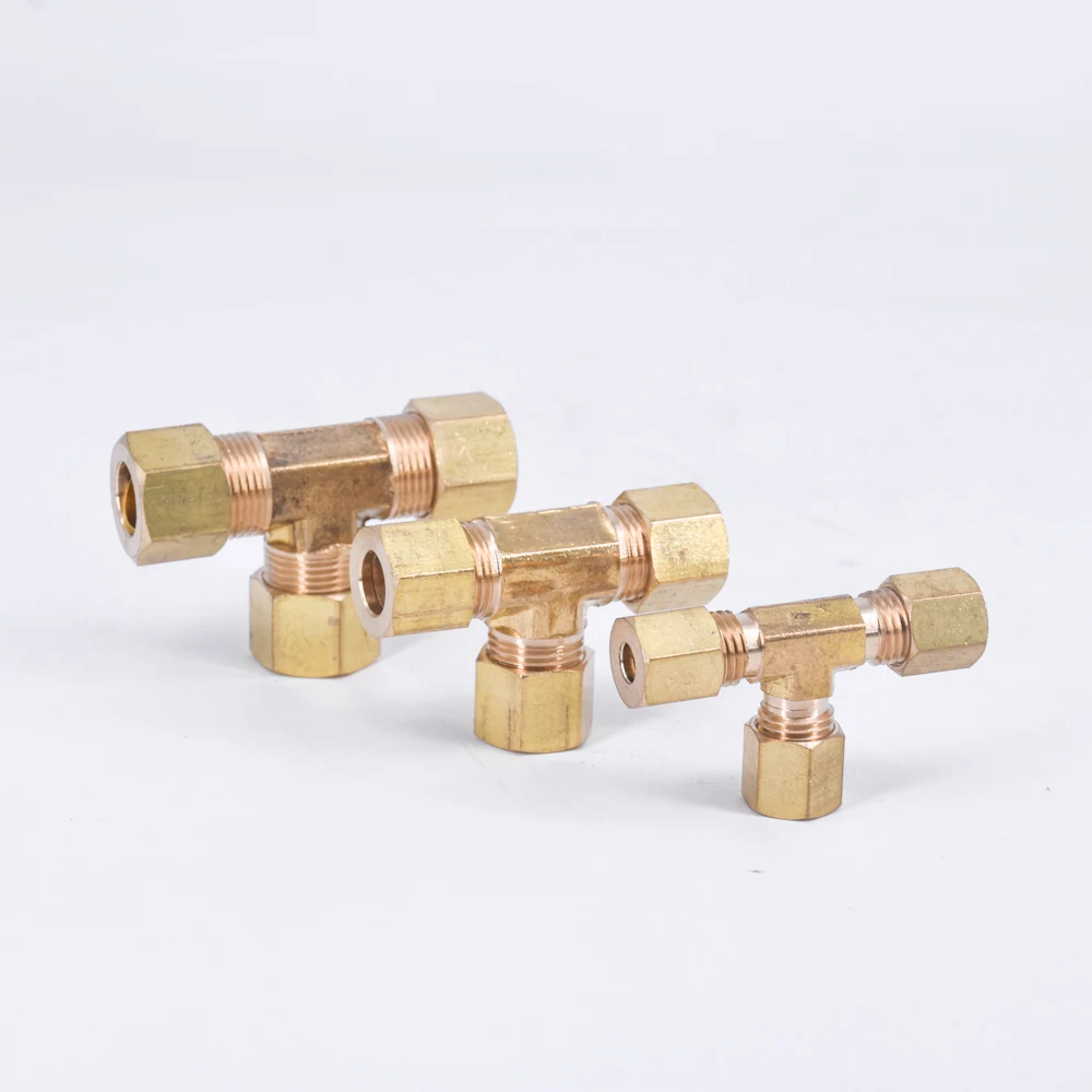 Подходит для 1/8 &quot3/16&quot 1/4 &quot5/16&quot 3/8 &quot1/2&quot 5/8 &quotТруба латунная тройник 3 способа