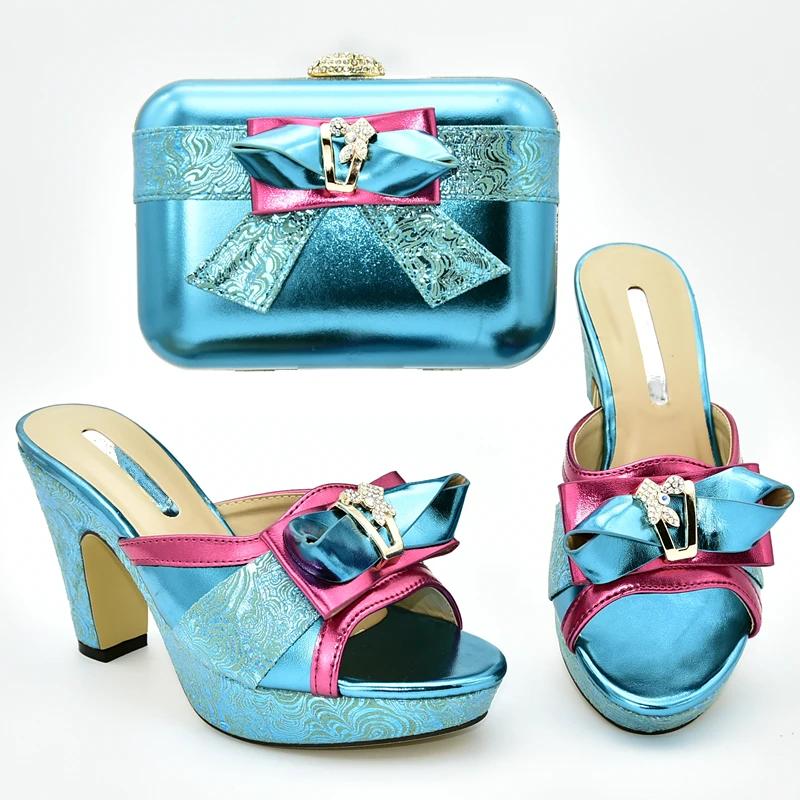 Новое поступление Итальянская обувь с сумочкой в комплекте для женщин Комплект