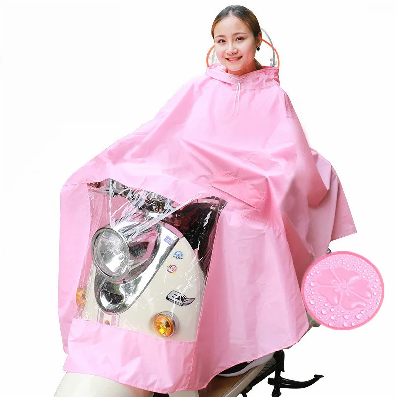 Свободный размер сплошной цвет плащ с капюшоном непроницаемый дождевик для