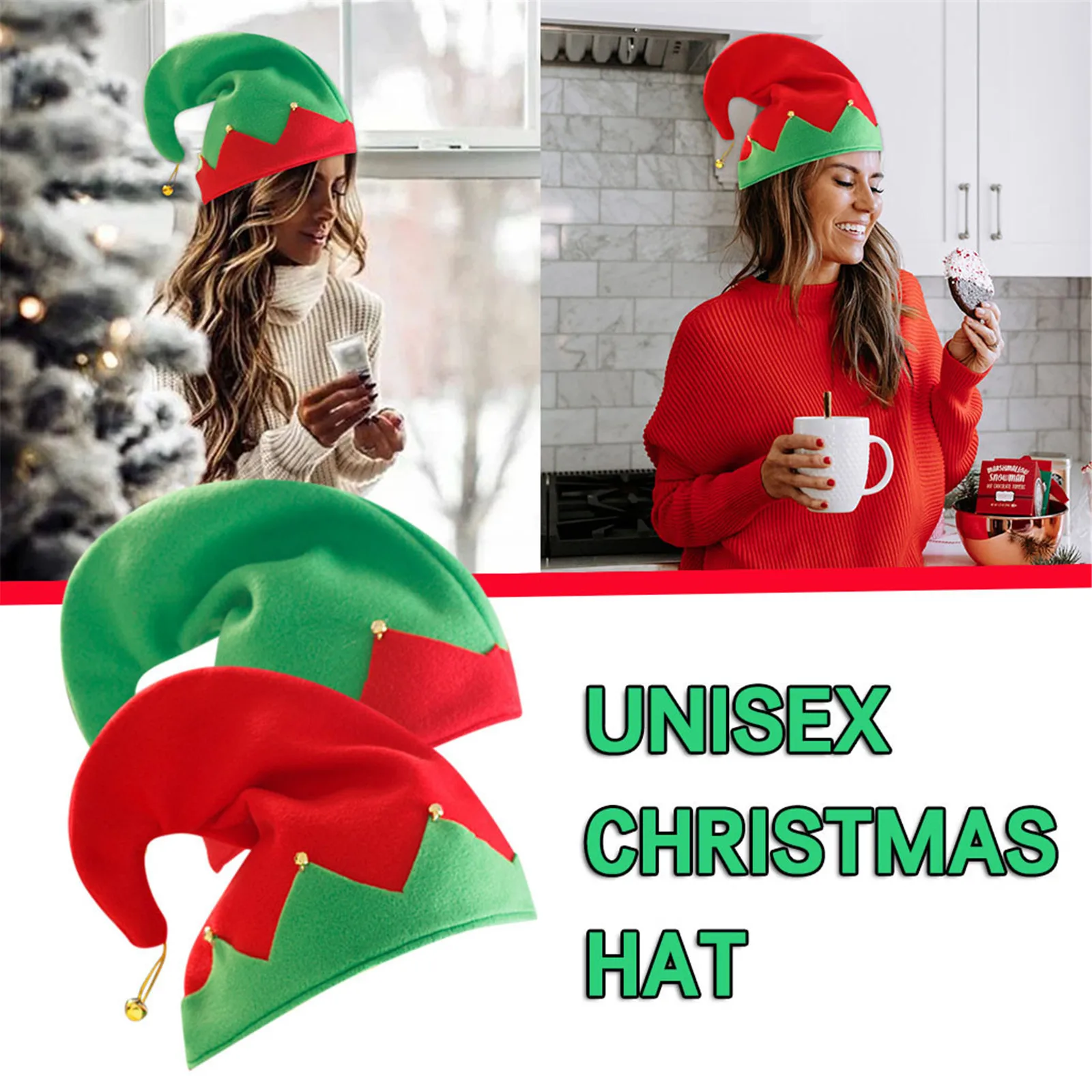 

Unisex Christmas Hat Adult Hat Christmas Cartoon Holiday Hats Personality Christmas Tree Printing