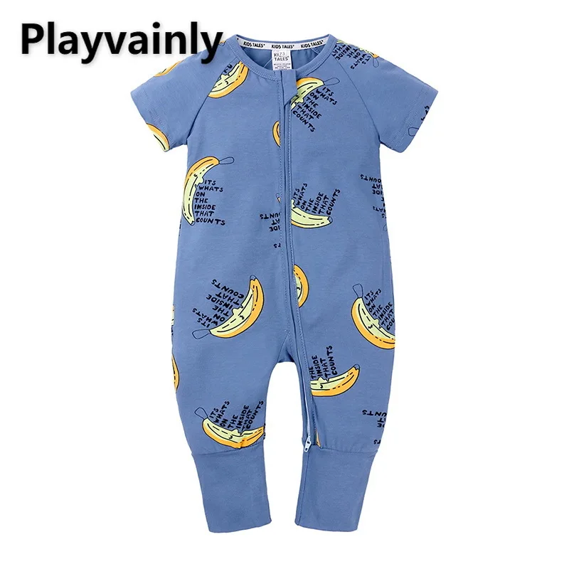 

2021 Летний комбинезон для младенцев мальчиков девочек хлопковое нижнее белье с персонажами из мультфильмов с короткими рукавами комбинезон...