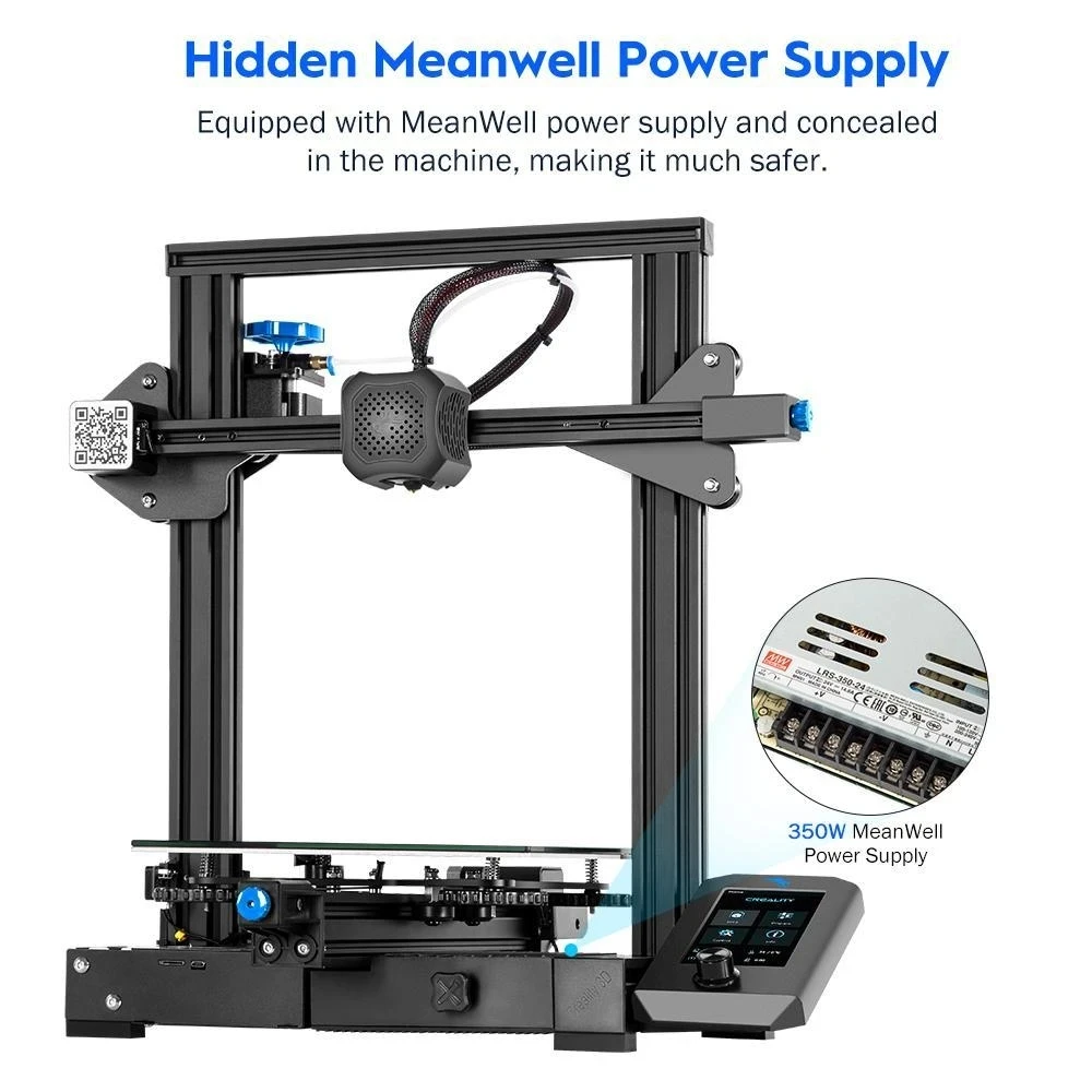 Набор для 3D принтера Creality Ender 3 V2 Модернизированная Бесшумная материнская плата