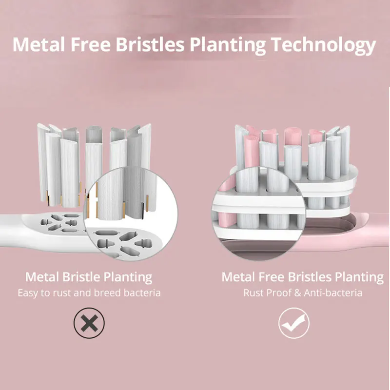 Сменная насадка щетки превосходная Глубокая очистка мягкие щетинки Dupont