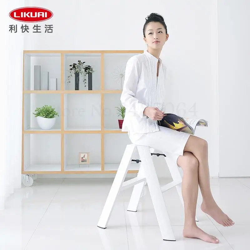 Импортные двухслойные брюки лестница Алюминий сплава светильник складной стул