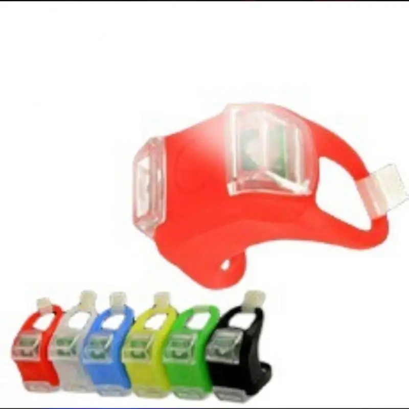 

Bike Lamp Bicycle Front Light Silicone LED Head Front Rear Wheel Bike Light Waterproof Cycling With Battery Bicycle Accessories