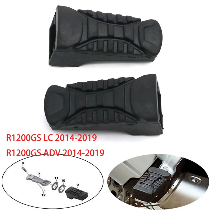 

R1200GS LC 14-19 Motorcycle Passenger Footrest Foot peg pedals Footrest Rubber pads For BMW R1200GS ADV Adventure 2014 - 2019