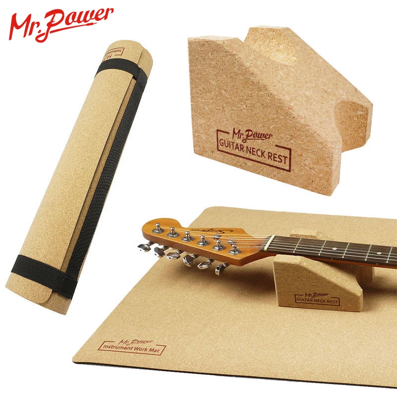 Mr.Power-Soporte de cuello para guitarra, almohada para instrumento de cuerda, alfombrilla para guitarra para limpieza de guitarra, herramienta de configuración de Luthier, reparación 8 Z