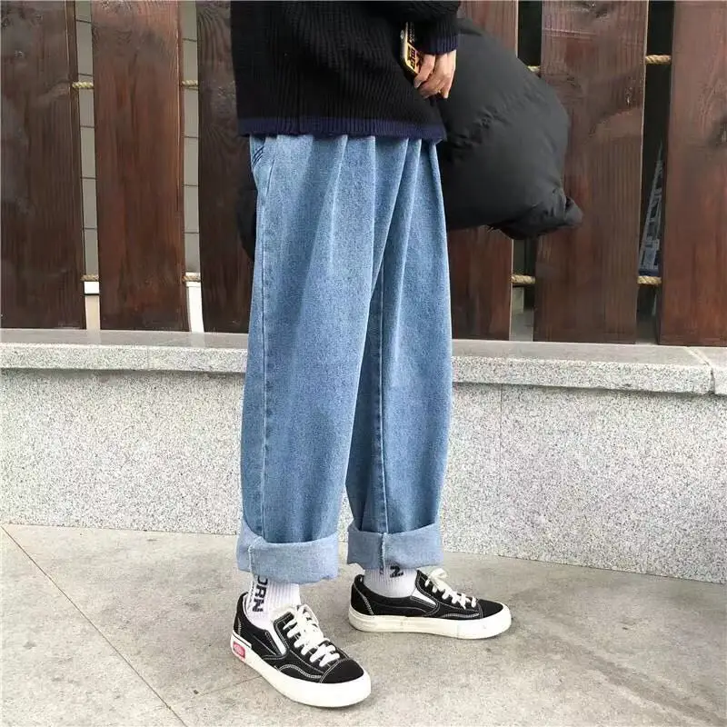 

Jeans Women Plus Size 5XL Loose Oversize Unisex Couples Womens Denim Wide Leg Trousers Chic High Street Harajuku Clothing