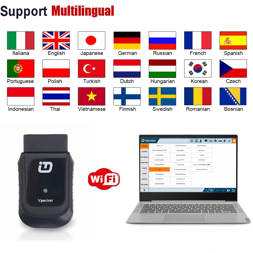 VPECKER E1 Easydiag OBD2 полная система автомобиля диагностический инструмент Wifi версия лучше, чем Запуск IDIAG бесплатное обновление Автомобильный сканер