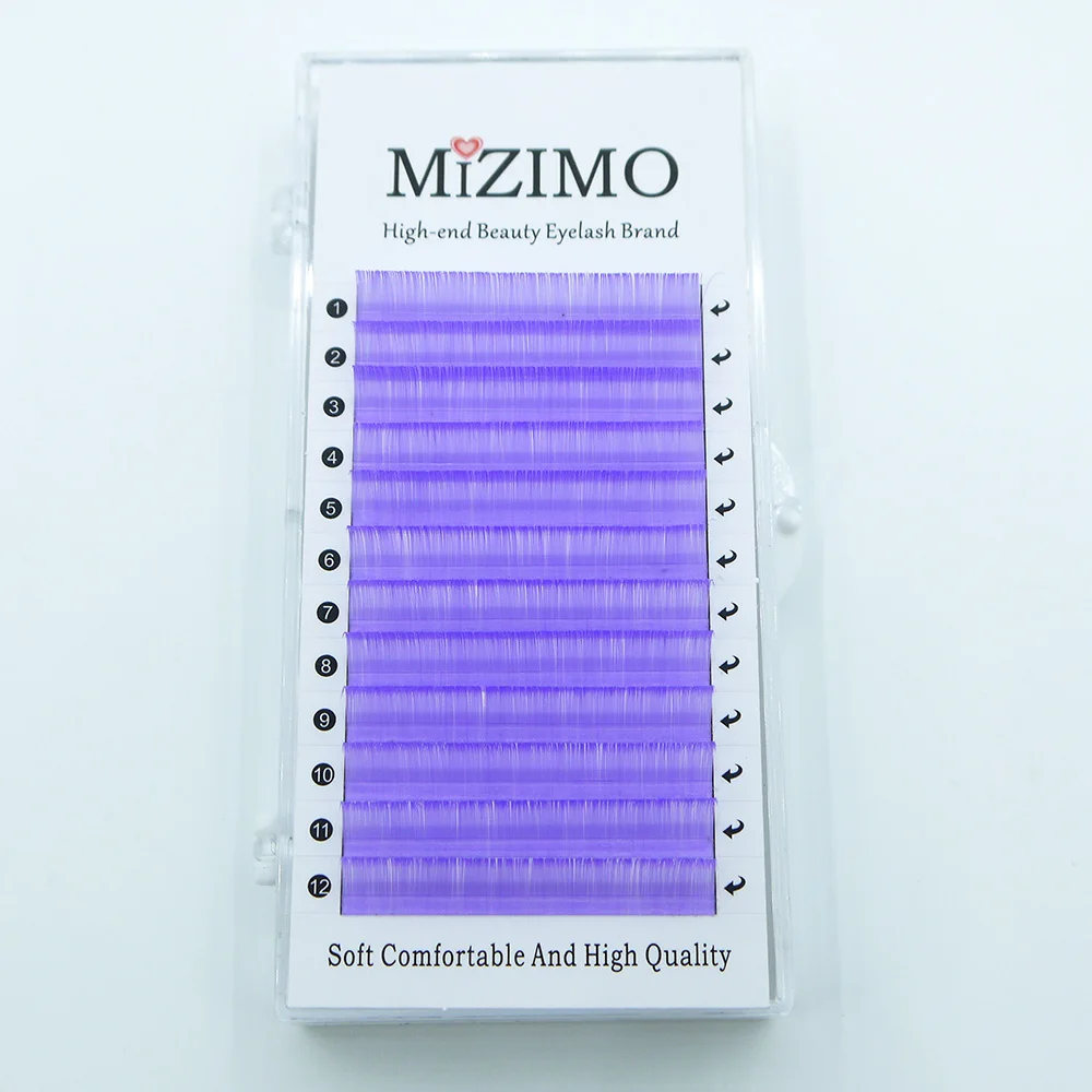 The new 16 17mm light violet grafting eyelash artificial eyelash soft eyelash personalized eyelash extension