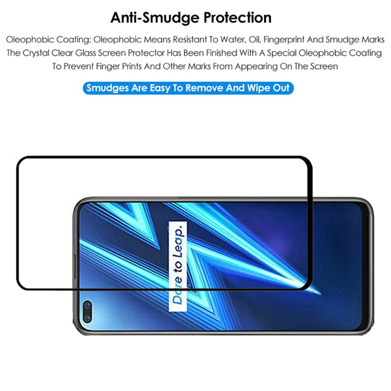 Защитное стекло для экрана закаленное OPPO Realme 6 Pro HD полноразмерная премиум-пленка