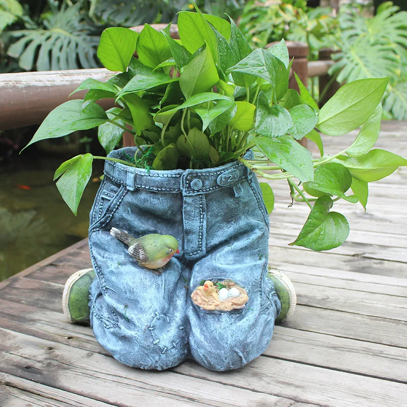 Каучуковые заплатки для брюк цветочный горшок декоративные джинсы птичье гнездо