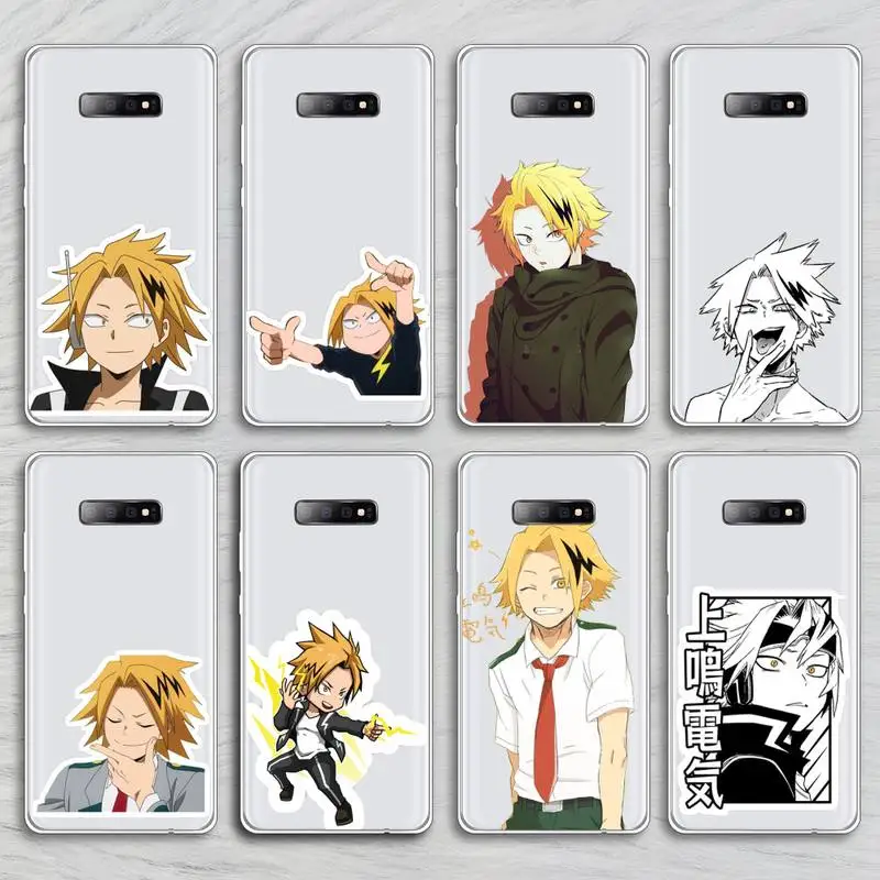 

denki kaminari Phone Case Transparent For Samsung Galaxy A71 A21s S8 S9 S10 plus note 20 ultra