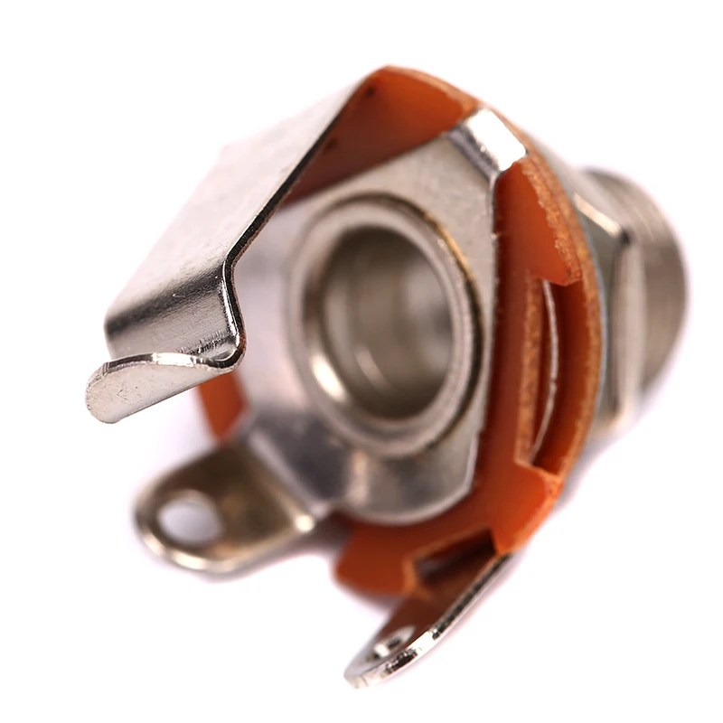 

1pc 6.35mm 2-Conductor Mono Chassis Guitar Jack Input Output Guitar Parts &Accessories Brand New