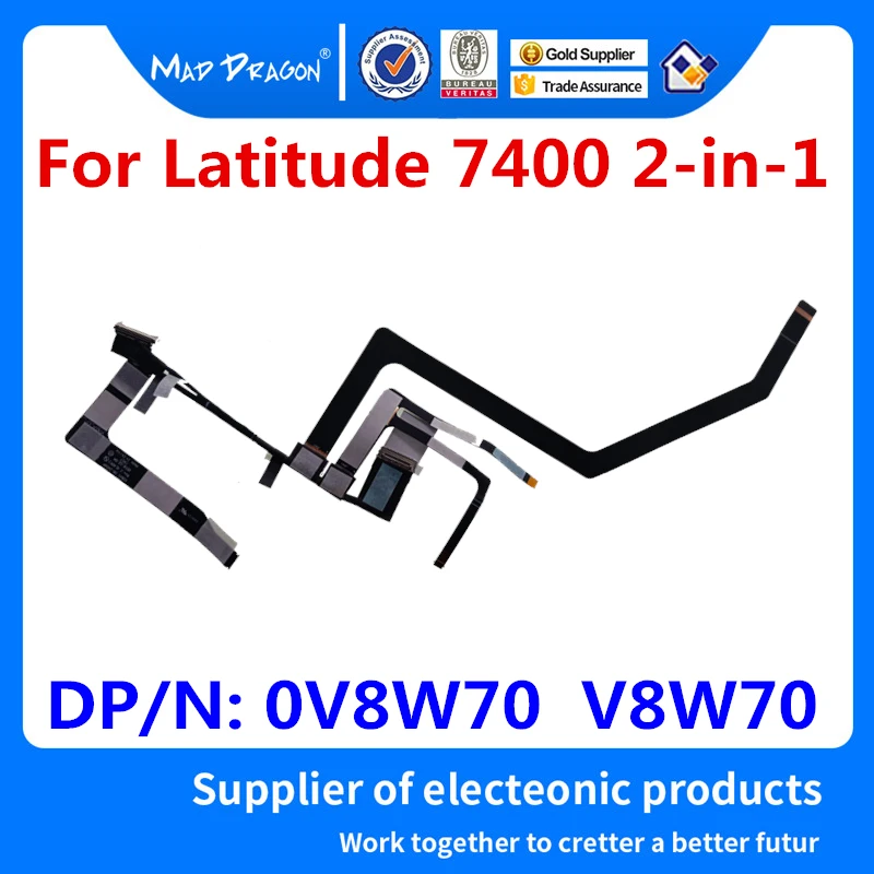Новый ЖК-кабель EDP LVDS для ноутбука Dell Latitude 7400 2-в-1 E7400 EDB41 экран 20-контактный кабель DC02C00J300 0V8W70 V8W70