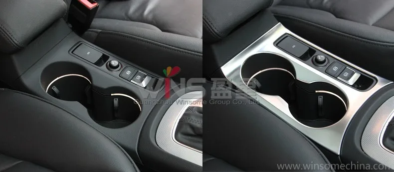 

For Audi Q3 2012-2016 Interior Moulding Water Cup Holder Trim Decorative Chrome Car Styling Accessories Tuning Accessories