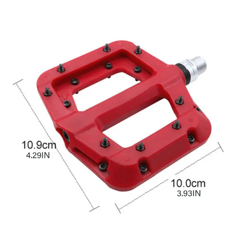 

Pair MTB Mountain Bike Pedals Lightweight Nylon Fiber Bicycle Platform Anti-slip Multipurpose Pedals Sports Modification