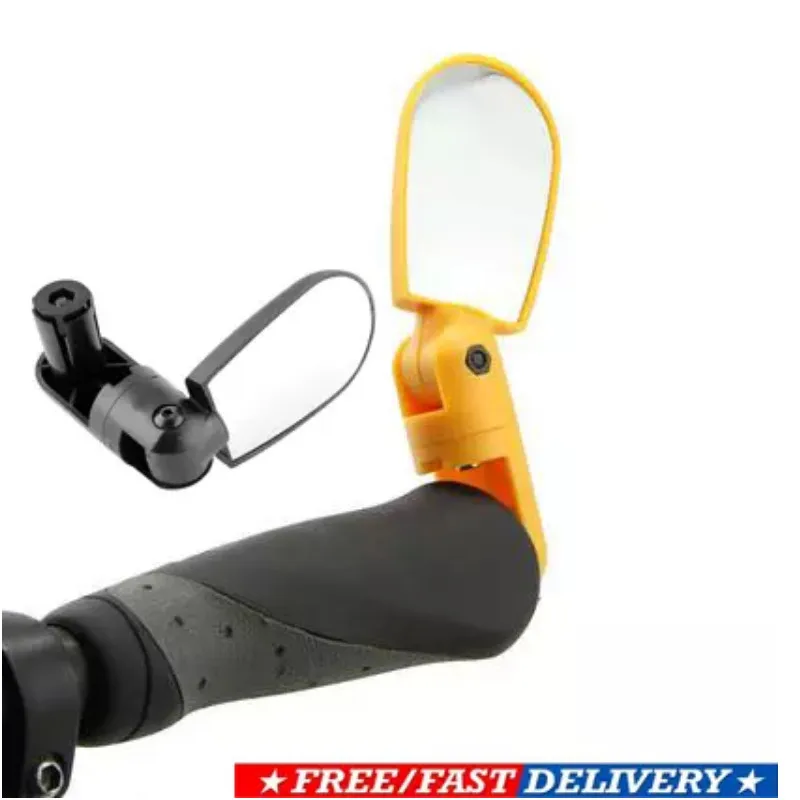 Новое черное Велосипедное горное Зеркало заднего вида на руль с поворотом 360