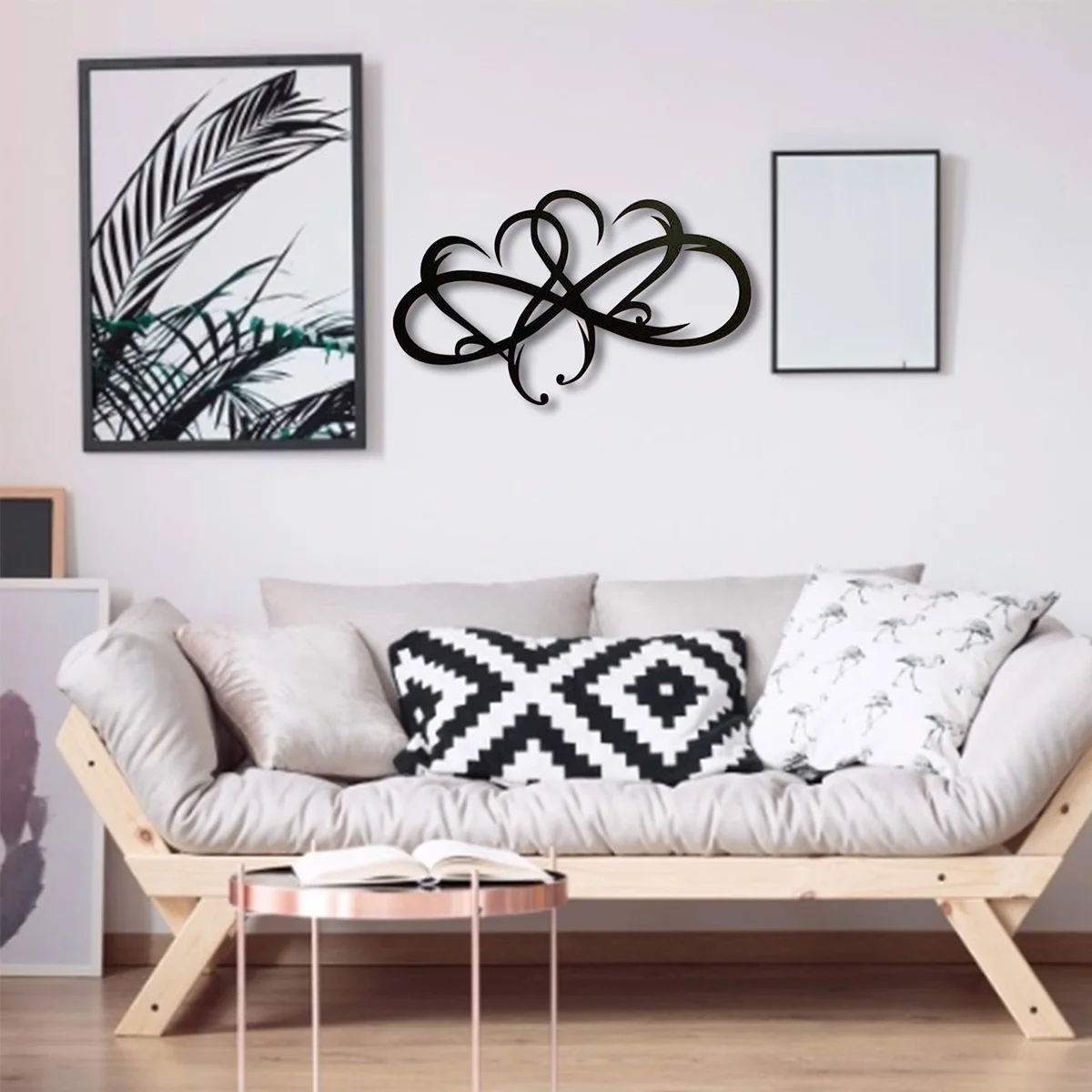 Вечная любовь сердце знак металлический Настенный декор искусство