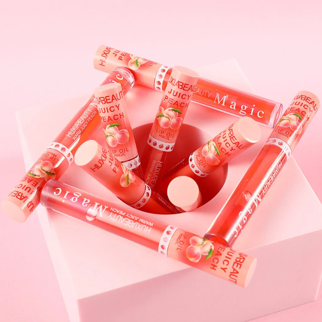 Персик помада с изменением цвета женский Увлажняющая губная не выцветающие