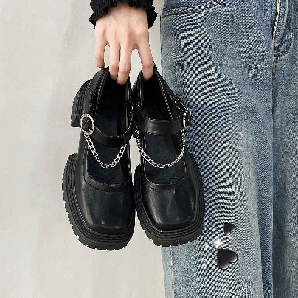 Новый 2021 женская обувь на толстой мягкой подошве из Pu искусственной кожи кожаные