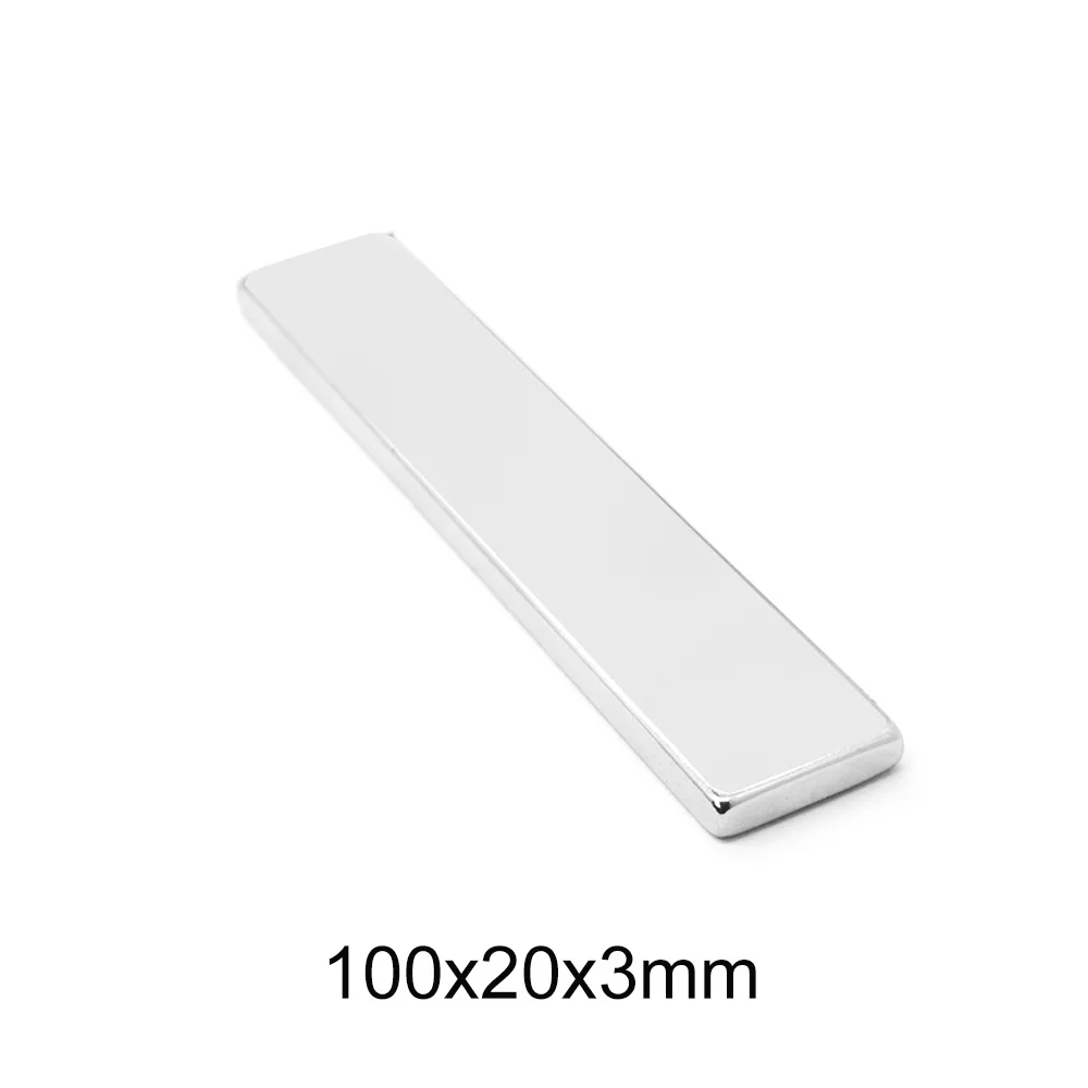 1/2/5/10 шт. 100x20x3 большой неодимовый магнит 100 мм x 20 постоянный сильный Мощный * 20*3