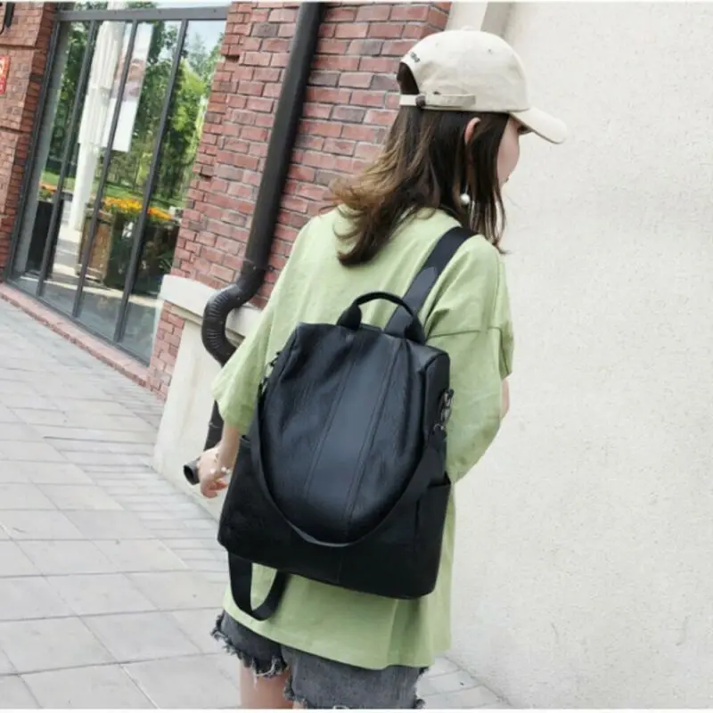 Новый женский рюкзак Противоугонный водонепроницаемые школьные сумки на