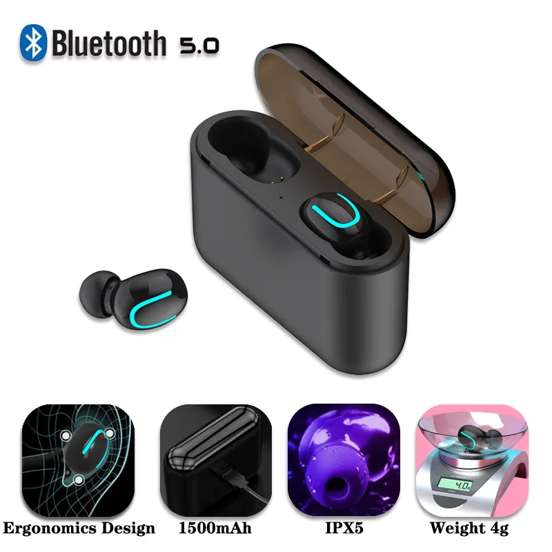 Беспроводные мини наушники Bluetooth 5 0 для Samsung S5 6 7 8pius 9 9plus 10 10plus A6 8 20e 30 40 50 60 70 с