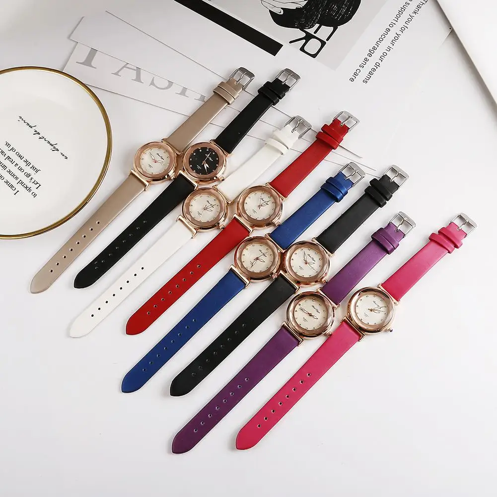 2020 New Fashion Elegant Luxury Diamond Ladies Watches Women Quartz Leather Wrist Watch Charm Party Female Watch Reloj Mujer