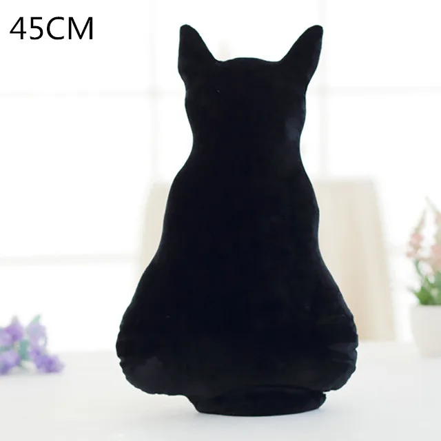 1 шт 3D печать кошка задняя Подушка плюшевая игрушка подарок имитация кошка подушка(многослойная) Cojines Decorativos Para диван 43x35 см - Цвет: G