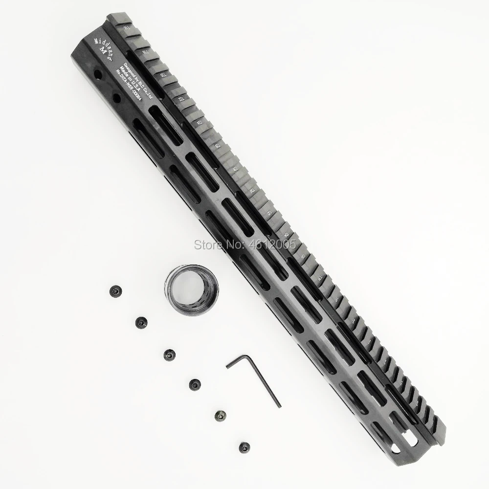 15 дюймовая тактическая защитная накладка MLOK свободный поплавок супер тонкая ar