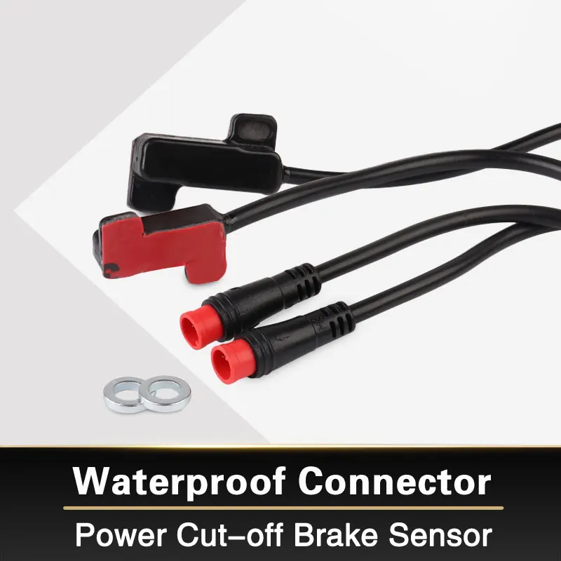 Electric Bike Brake Sensor Power Cut off Brake Lever Gear Shifter Combined Hydraulic Brake 2 Pin Julet Waterproof Connector Plug