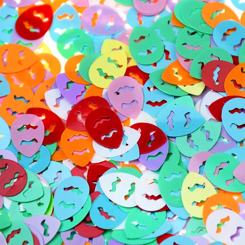 

15g/pack Colorful Easter Sequin Confetti Eggs Chick Rabbit Letter Sparkle Confetti Table Scatters Happy Easter Party Home Decor