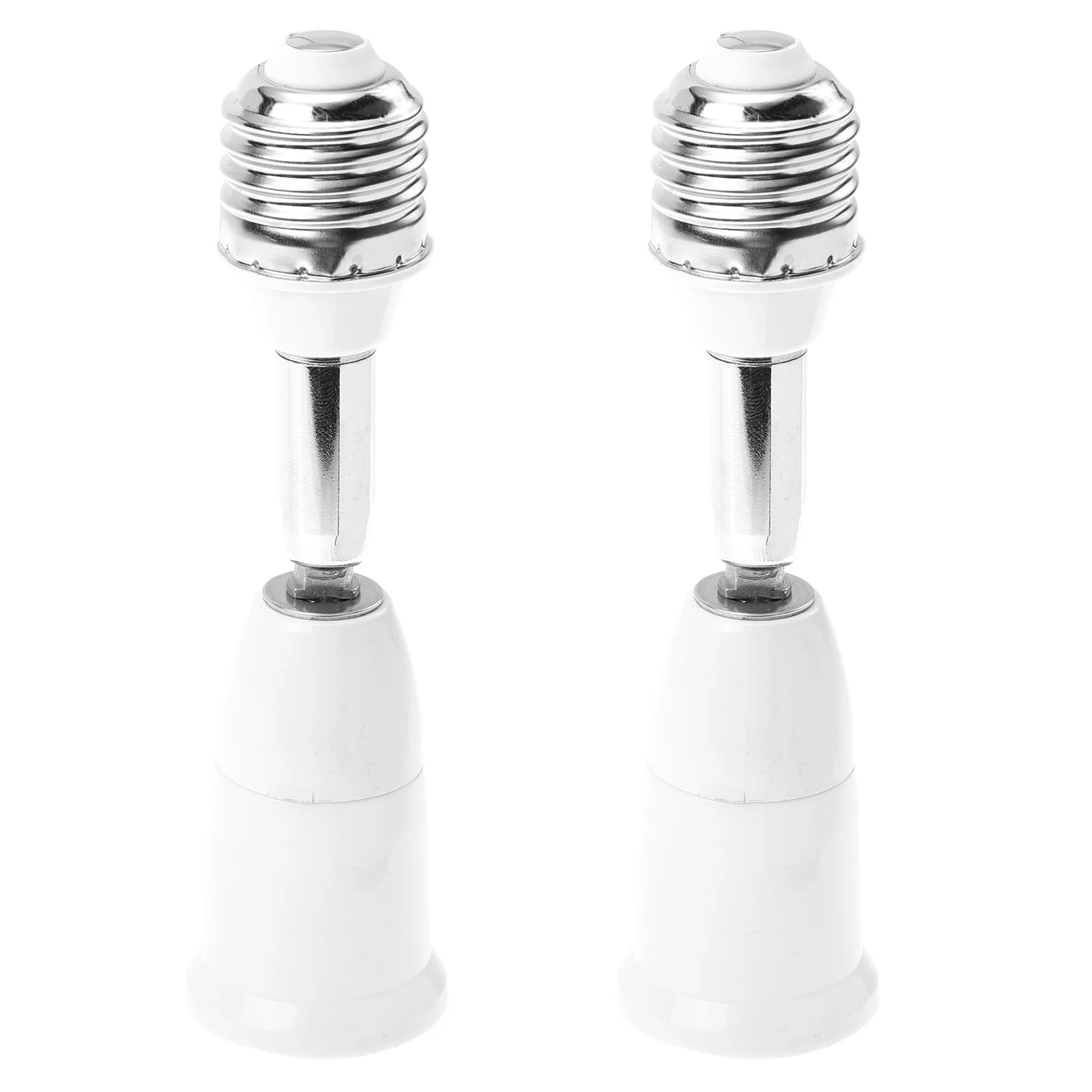 

2pcs Lamp Bulb Adapter Lamp Socket Converters E27 to E27 Lamp Holder Converters