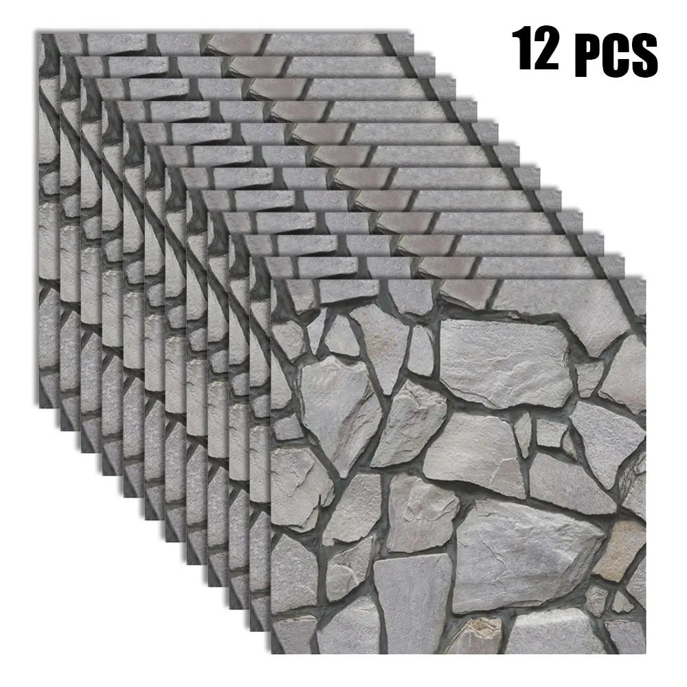 3D обои для домашнего декора наклейки на стену с имитацией кирпича и камня