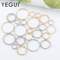 yegui m1097jewelry accessoriesconnector18k gold platedcopperrhodium platedround shapejump ringjewelry making20pcslot