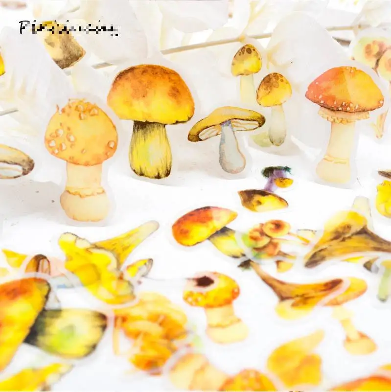 60 листов винтажный лесной завод разноцветный гриб дневник стикер ретро наклейки