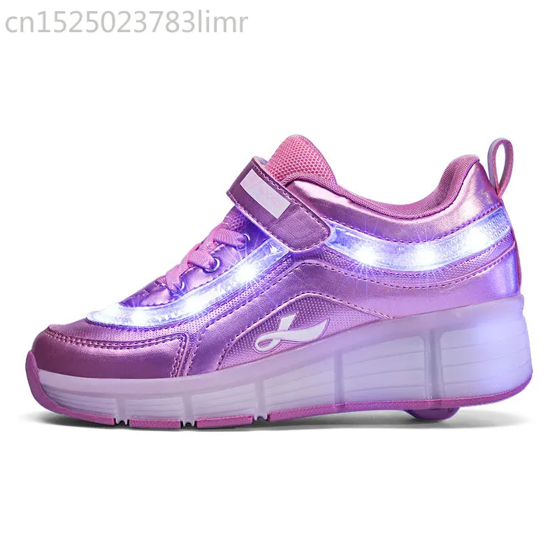 Heelys детский светодиодный светильник кроссовки два колеса для мальчиков и