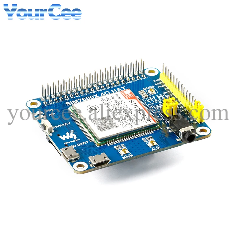 

for Raspberry Pi 4th Generation 3b+ SIM7600CE 4G Development Expansion Board 4G/3G/2G Communication GNSS Positioning for Arduino