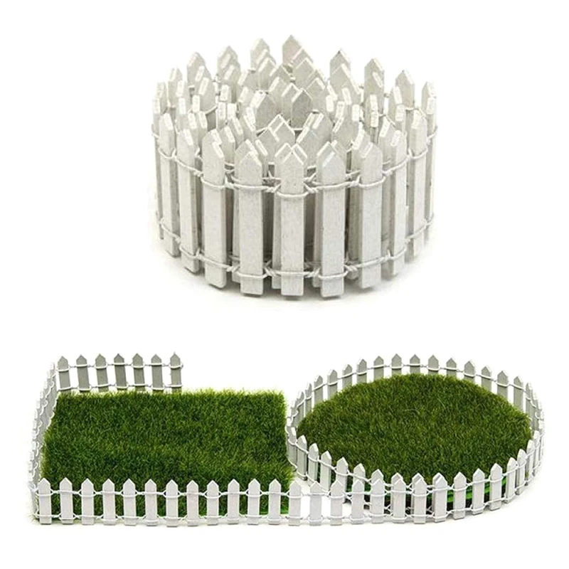

90cm/roll 5cm Wooden Fencing Wood Barrier DIY Mini Landscape Fairy Garden Figurines Miniatures Accessories Handmade Crafts NEW