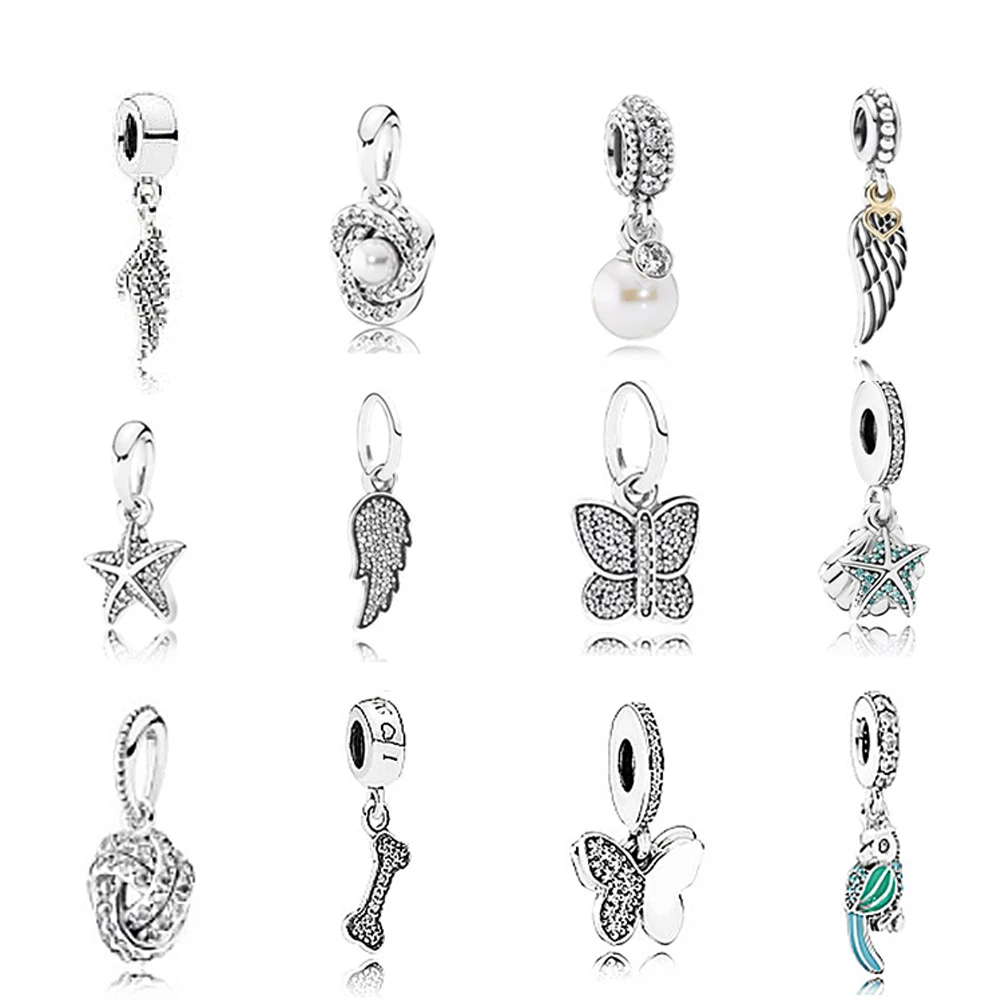 

2019 100% 925 Sterling Silver 1:1 Dog Bone Silver Draped and Sparkling Butterfly Primitive Women Fashion Jewelry Free Shipping
