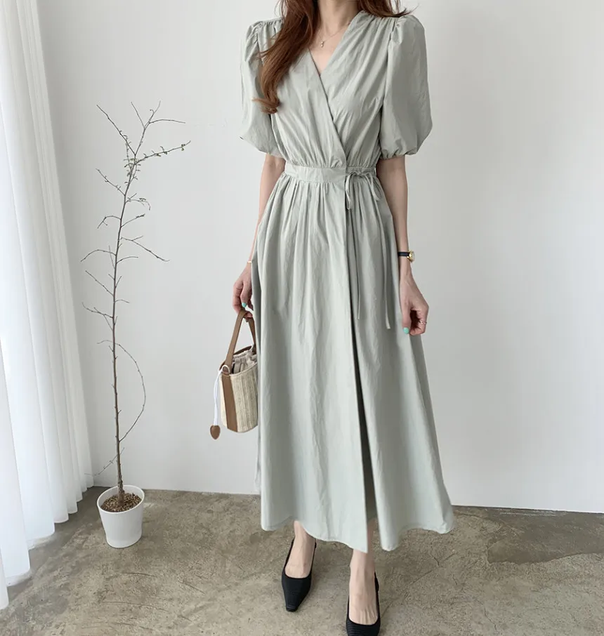 

Alien Kitty Elegance Outwear Solid Loose Girls Streetwear Femme New Short Sleeves Vestidos Lady Summer Chic Slim Long Dresses